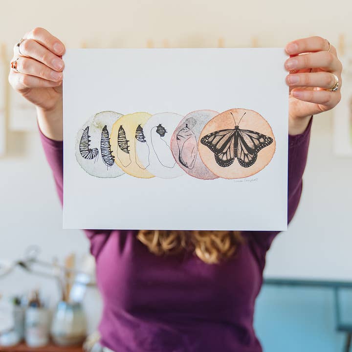 Metamorphosis Art Print for wholesale by Linnea Campbell Studio