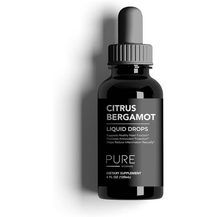 pure Vitamins - Wholesale Oral supplement/vitamin - Citrus Bergamot Liquid Drops 1000mg – 25:1 Extract – 4oz7