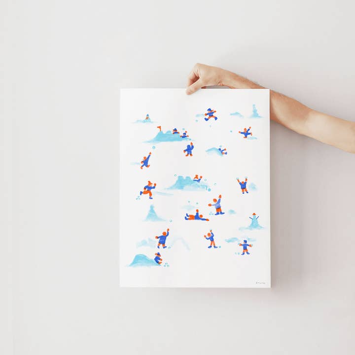 Studio Toute - Wholesale Poster - Affiche - Bataille de neige3