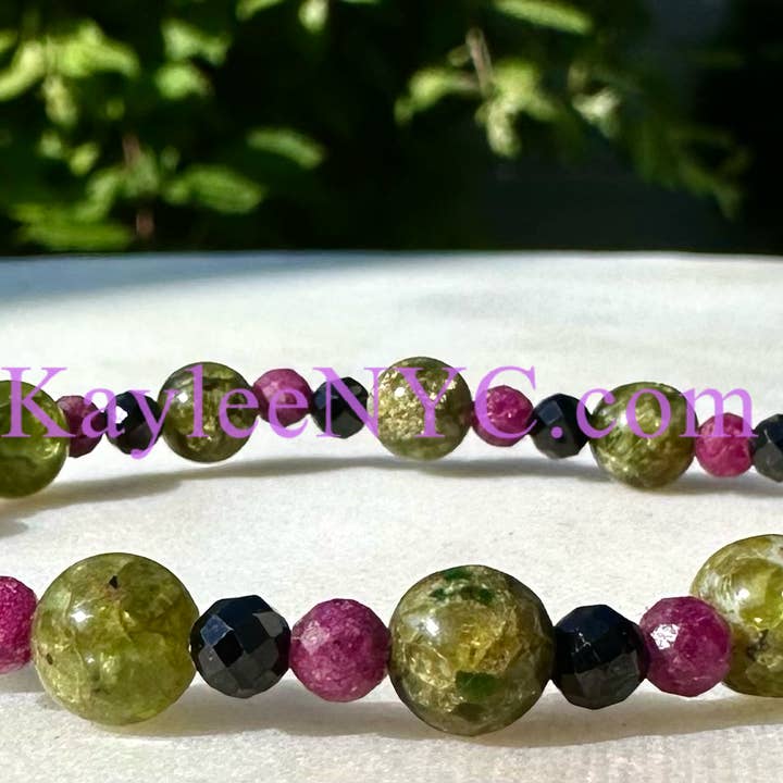 KayleeNYC - Wholesale Beaded Bracelet - Natural Crystal Leo Zodiac Stretch Bracelet4