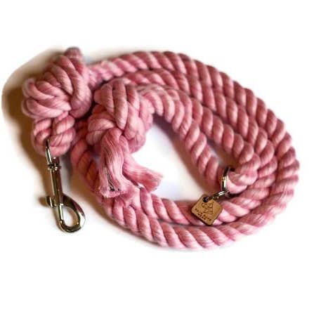 Ljusrosa knutna rep hund koppel för wholesale av Kai’s Canine Creative