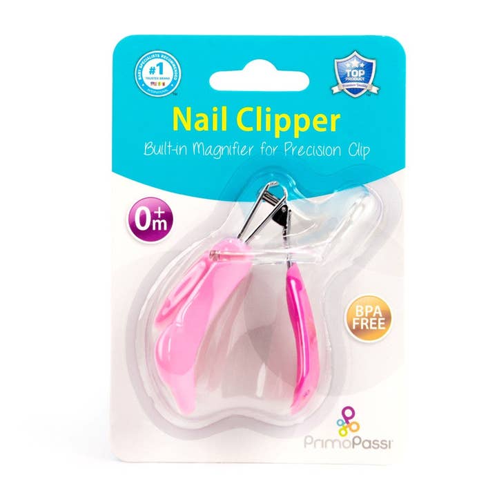 Primo Passi – Großhandel Nagelknipser/-schere – Baby – Primo Passi - Nagelknipser mit Lupe (Pink)