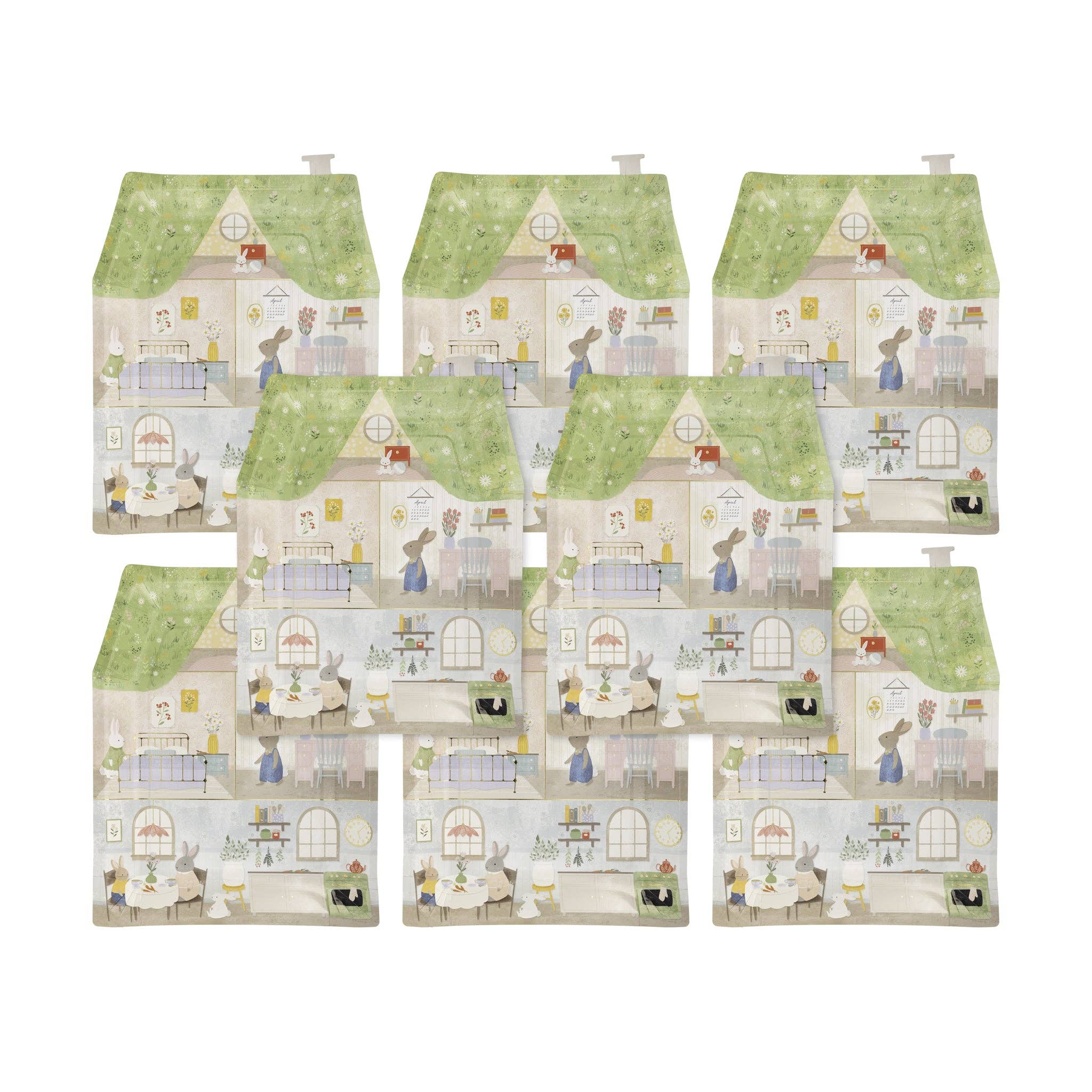 My Mind’s Eye – Engroshandel Engangstallerken – BUN1040 - Kanin Sommerhus Formet Papir Tallerken4