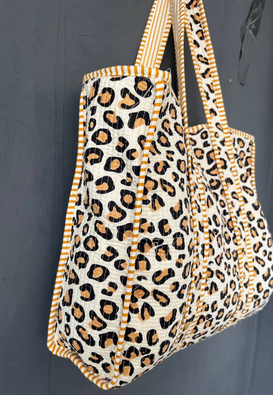 Bhawana Handicrafts - Wholesale Beach Bag - Hand Block Print Cotton Boho Vintage Beach Tote Bag1