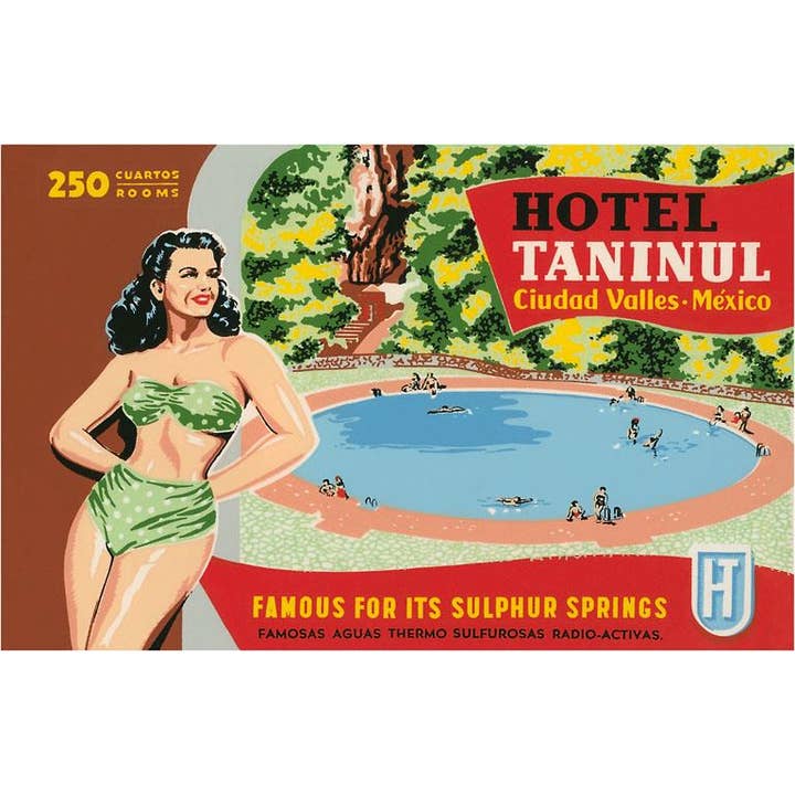 Found Image Press – Großhandel Postkarten – Postkarte FG-209 Mexikanisches Spa, Hotel Taninul, Ciudad Valles