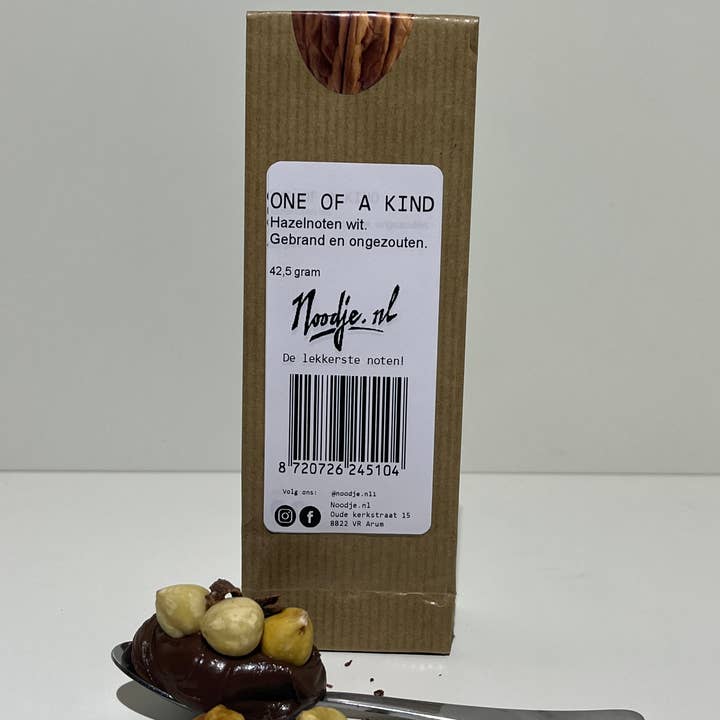 Avellanas blancas únicas, sin sal 42,50 gramos para venta al por mayor de Boxprojects