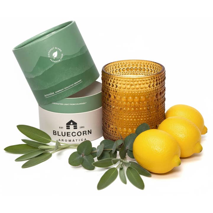 Artemisa Scented Candle — Sage, Bergamot, Citrus & Cedarwood for wholesale by Bluecorn Candles