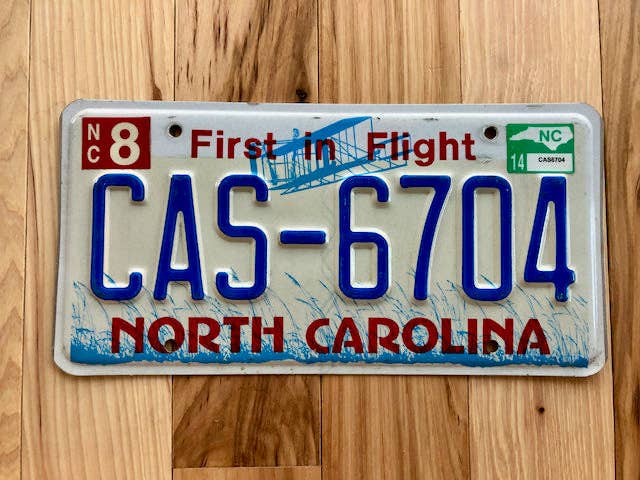North Carolina License Plate for wholesale by RusticPlates