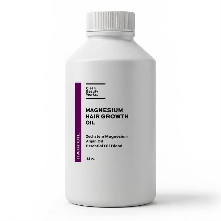 Clean Beauty Works. - Wholesale Hair Oil - Magnesium Hair Growth Oil, Zechstein Magnesium & Argan Oil (Bi-Phase)1