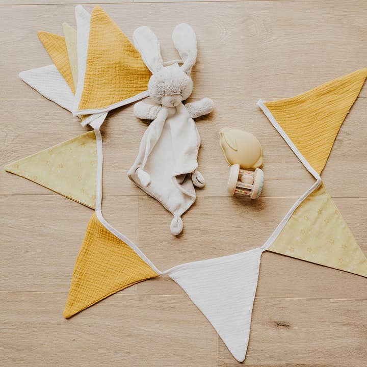 Bunting Garland A Little Grain of Gold for wholesale by LES PETITS SAUVAGES CO