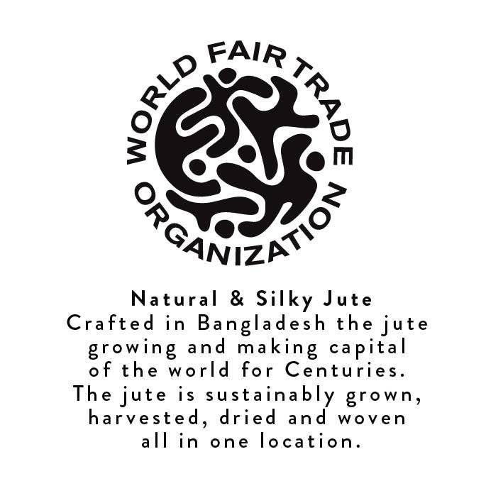 BRITISH COLOUR STANDARD – wholesale Placemat – Jute Placemats 27cm in Pearl W/Natural, Tied Set of 4 6