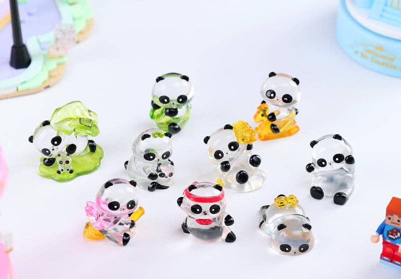 BCmini - Wholesale Decorative Figurine - 71004 PANDA FIGURINE BLIND BOX-813
