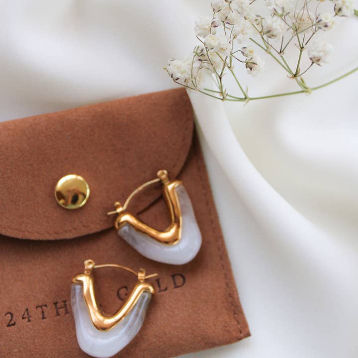 24th & Gold - Vente Boucles d'oreilles pendantes - Boucles d'oreilles Alexa1