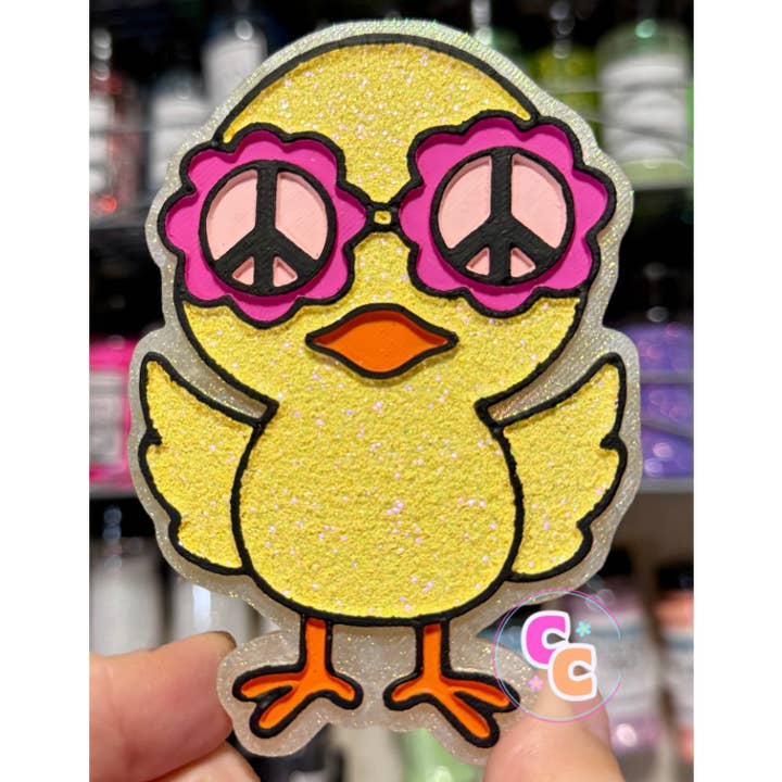 Groovy Chick Freshie | Désodorisant pour voiture | Freshie de Pâques pour la vente par Crafting Cleveland