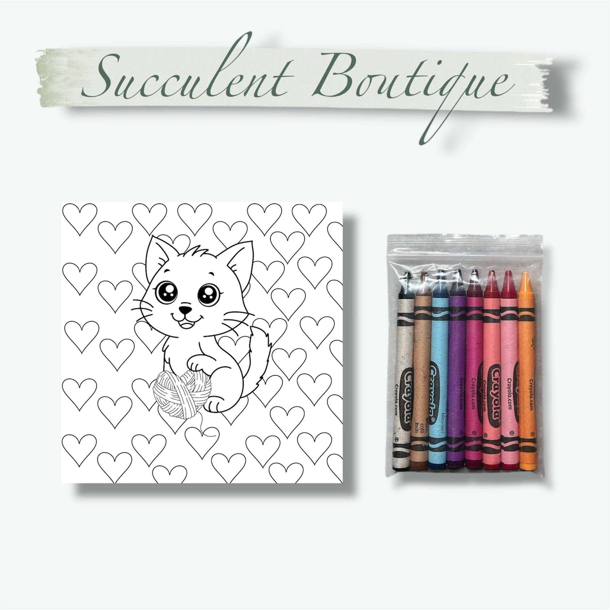Succulent Boutique - Wholesale Sticker - Valentines Day Mystery Set1