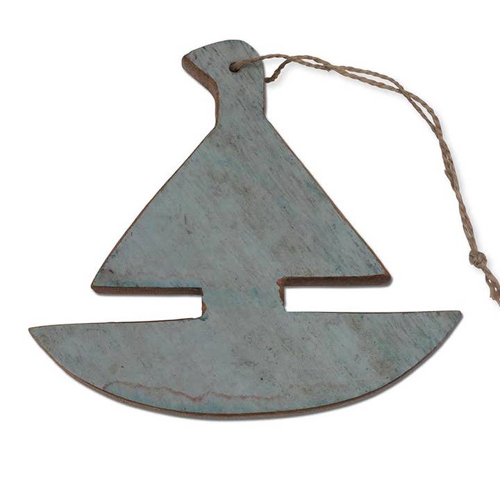 wooden sign sailboat for wholesale by Nature and Style Wohnkultur Import GmbH