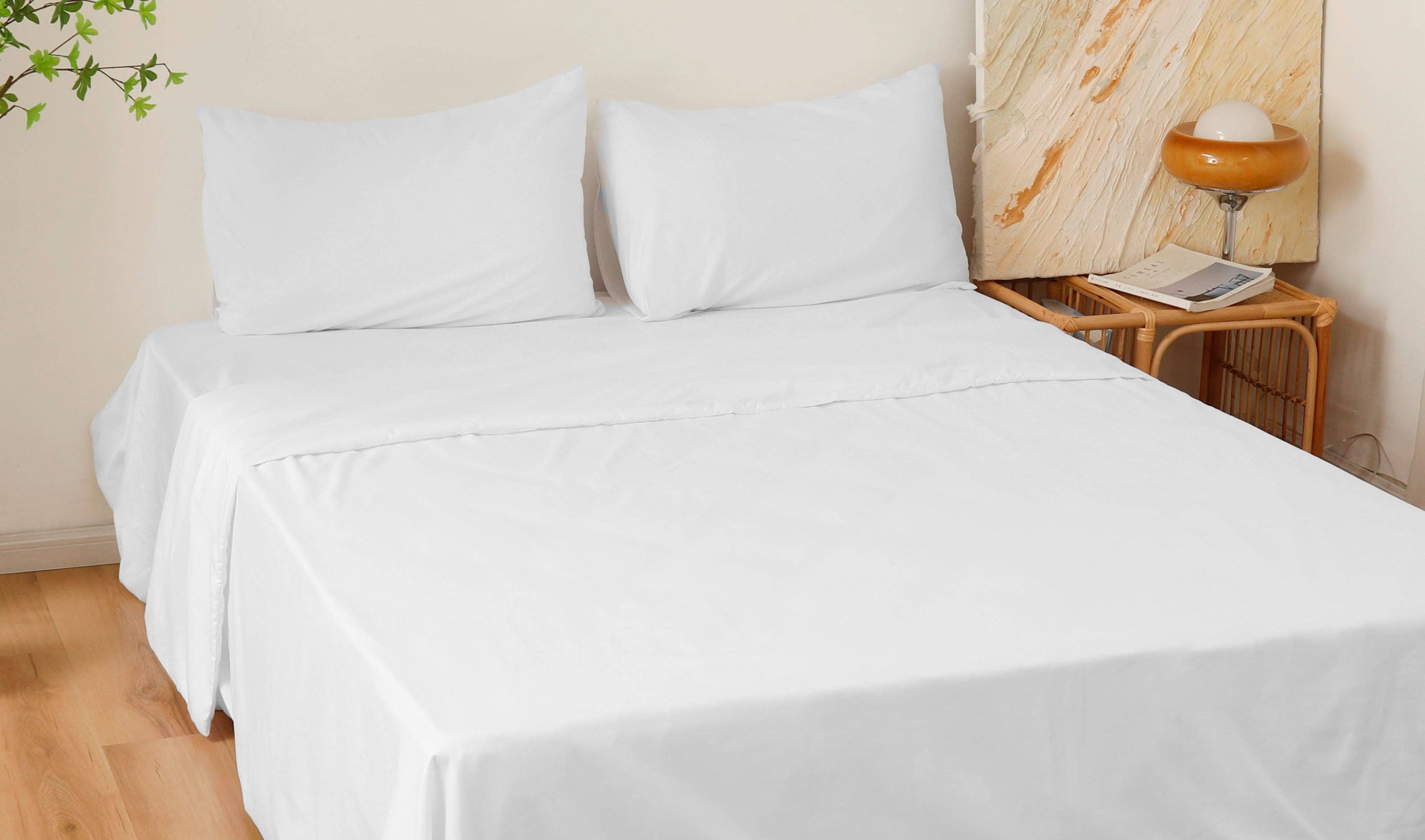 BOD HOME - Vendita all'ingrosso Set di lenzuola - Set completo per letto semplice grigio chiaro1