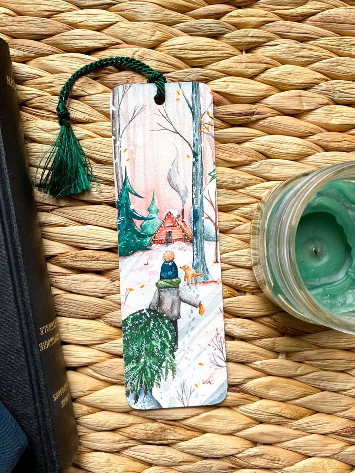 Winter Evening at the Chalet | Bookmark for wholesale by Sarah Choquette Scott Artiste