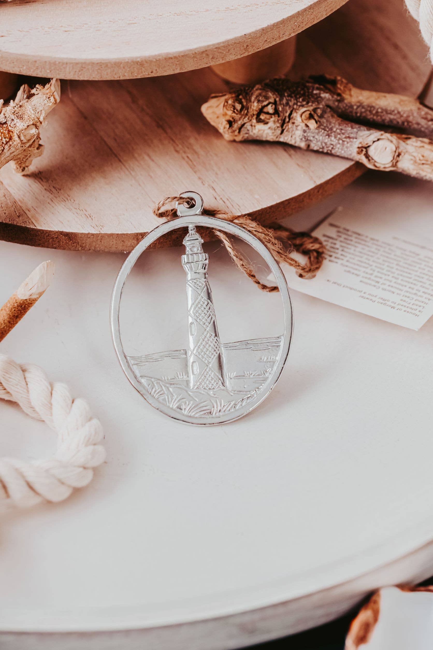 House of Morgan Pewter – Großhandel Verzierung – Handgefertigte Leuchtturm-Anhänger – North Carolinas Leuchttürme13