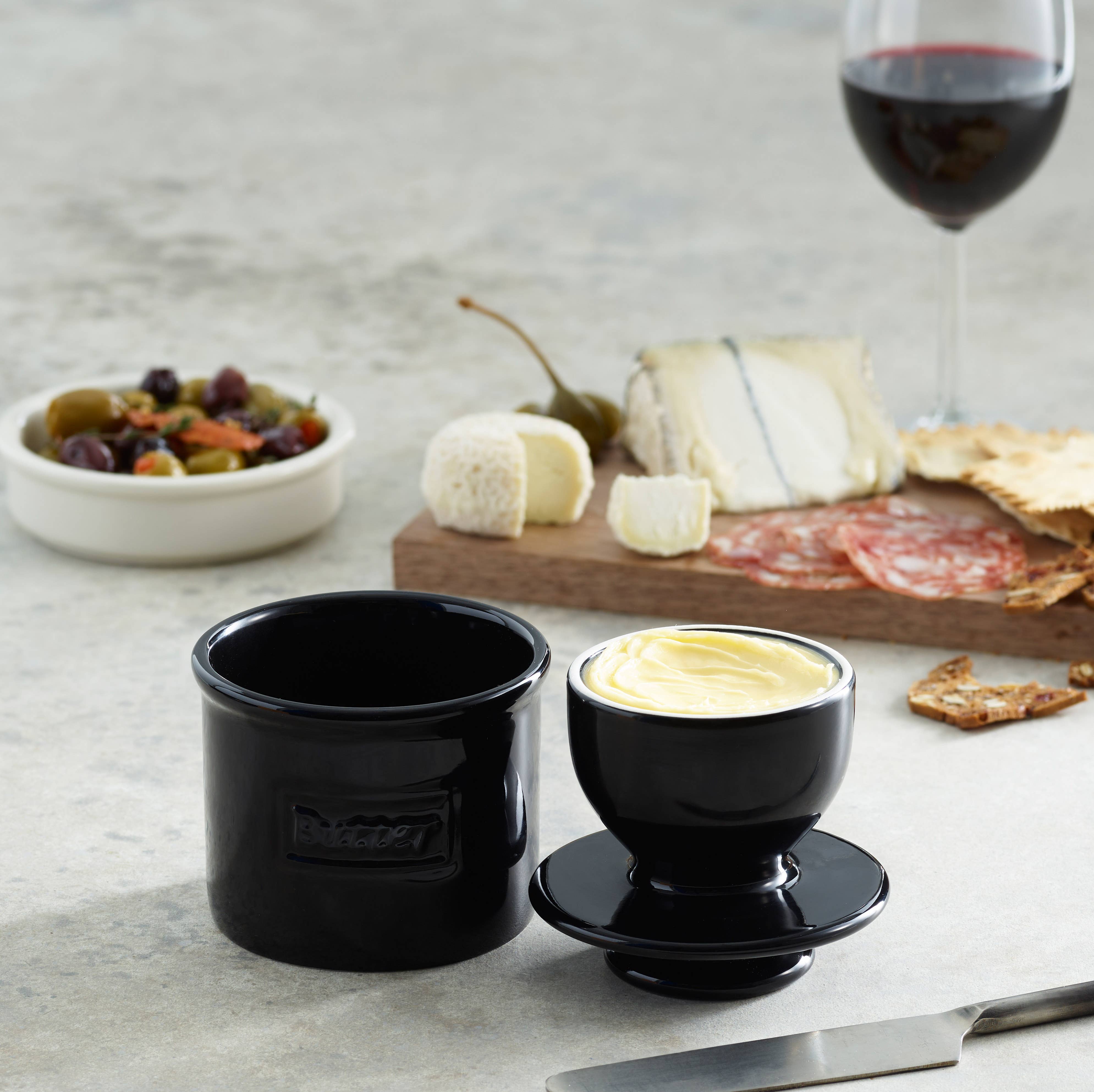 The Original Butter Bell® Crock - Vente Beurriers - La mijoteuse Butter Bell® originale - Café Midnight Black3