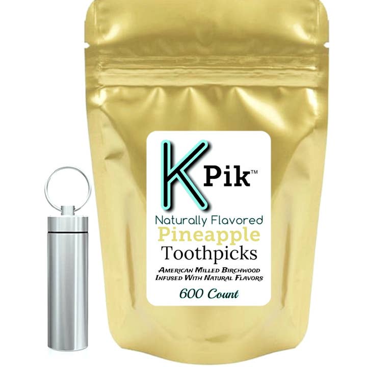 Cure-dents et support en ananas 600 ct pour la vente par K-Pik