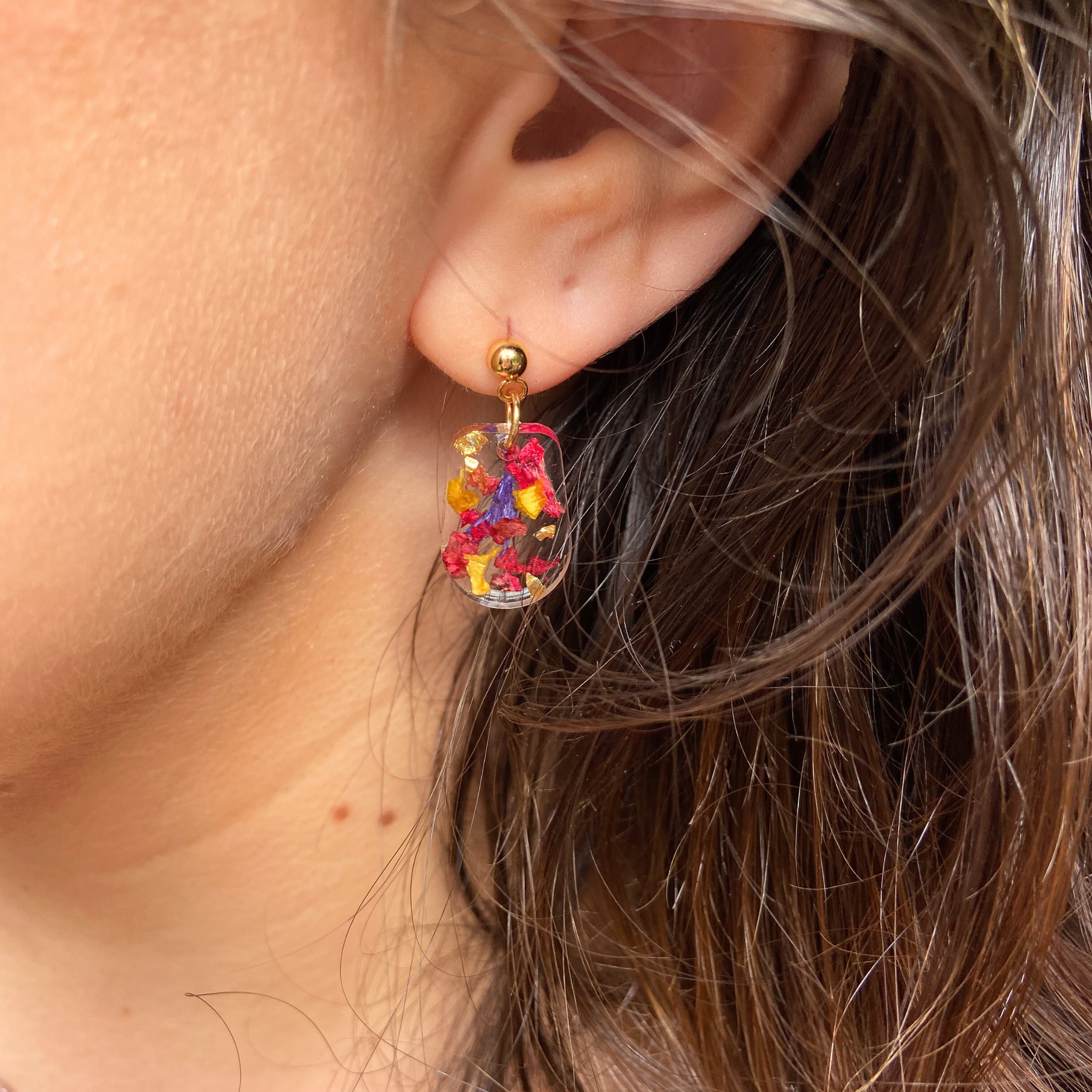 The Little Flower Handmade – wholesale Hängande örhängen – Blomma Vas Dinglar3