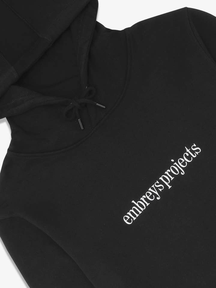 BLAKE HOODIE - ZWART voor wholesale door embreys projects®