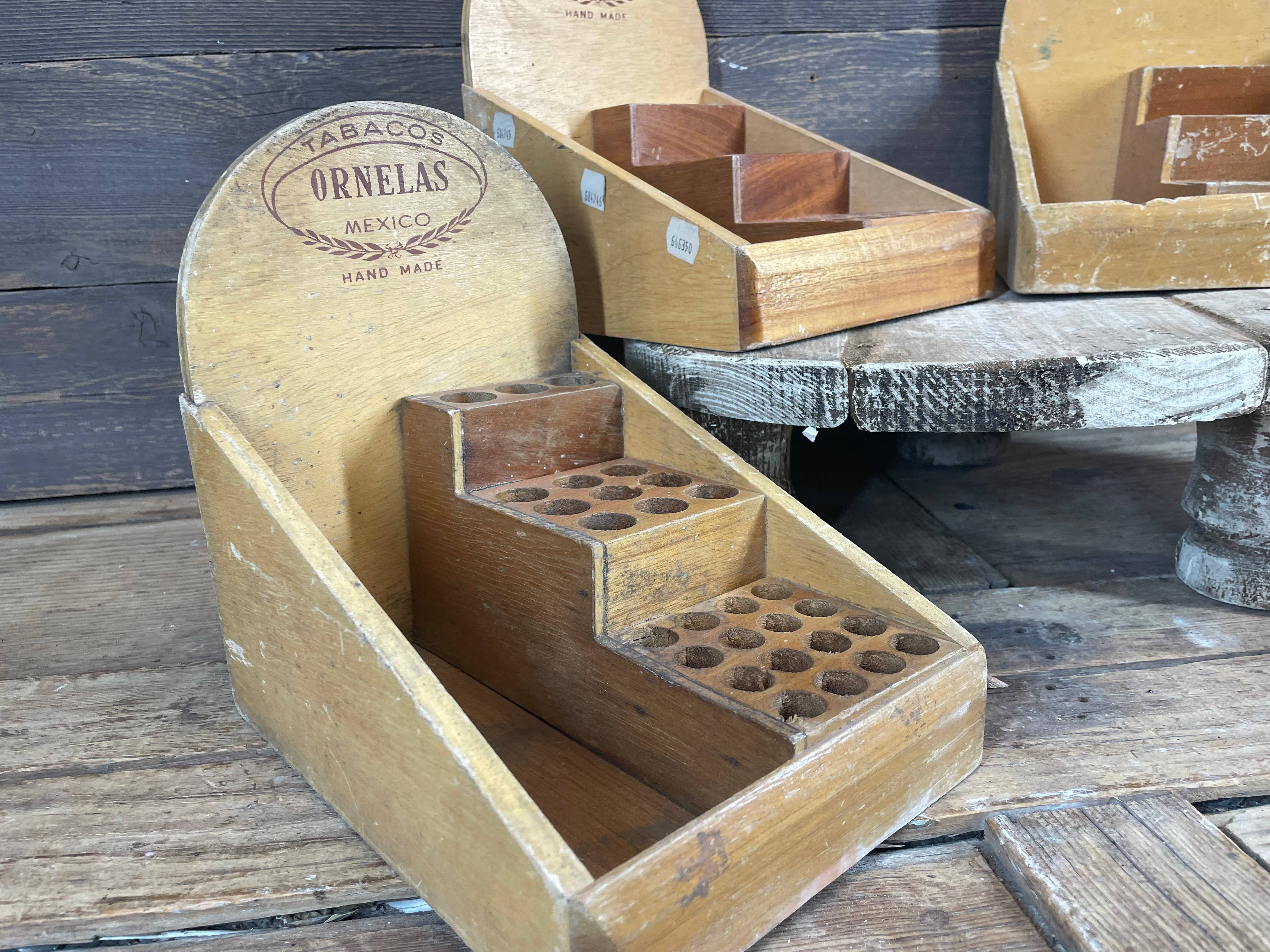 My Amigos Imports - Wholesale Decorative Tabletop Object - Vintage Ornelas Cigar Display Holder-WH4--Mexico-Original2