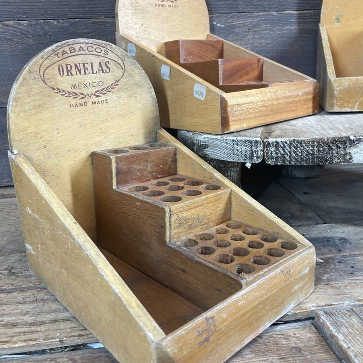 My Amigos Imports - Wholesale Decorative Tabletop Object - Vintage Ornelas Cigar Display Holder-WH4--Mexico-Original2