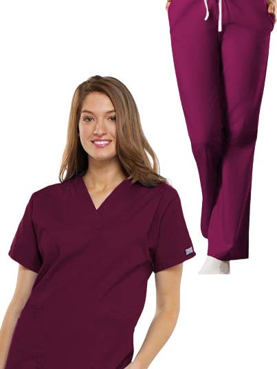 Dehnbares Peeling-Set mit 5 Taschen und halben Ärmeln aus Baumwollmischgewebe für den Großhandel von Scrubandmore