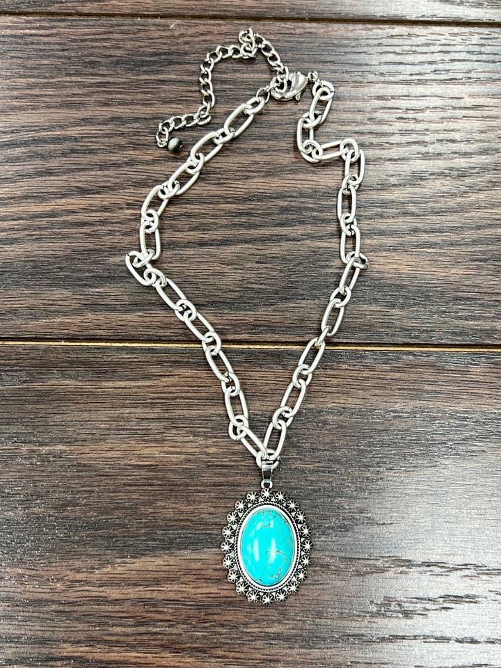 735206, Turquoise Necklace for wholesale by ISAC Trading Inc