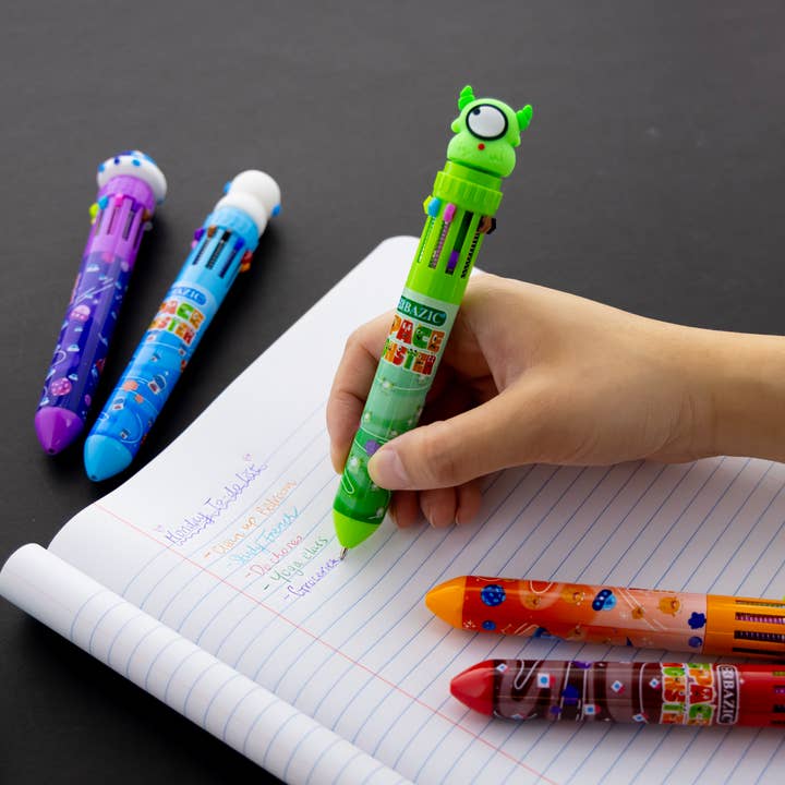 BAZIC Products - Wholesale Pen - 10-Color Pen Monster Series5