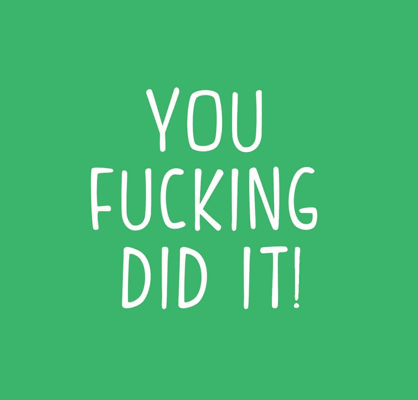 Very Pun Stuff - Wholesale Balloon - You Fuc*ing Did It! Balloon | Gag Graduation Gift | Funny Balloons | Funny Graduation Gift | Grad Gift Ideas | 2022 Graduation | 2022 Grad2