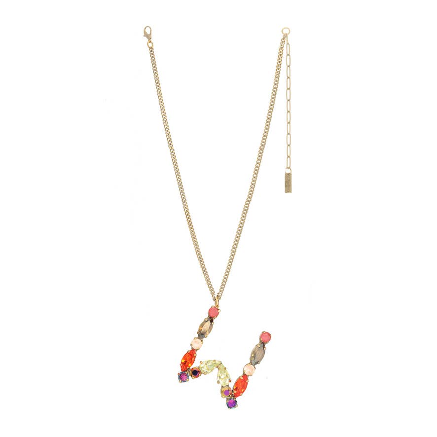 TOVA - Wholesale Pendant/Charm Necklace - Monograms in Neon Necklace17