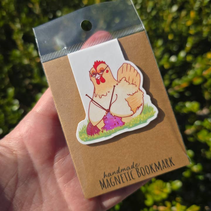 Marcador magnético de galinha com tricô - Primavera/Páscoa por atacado de Salt Birch