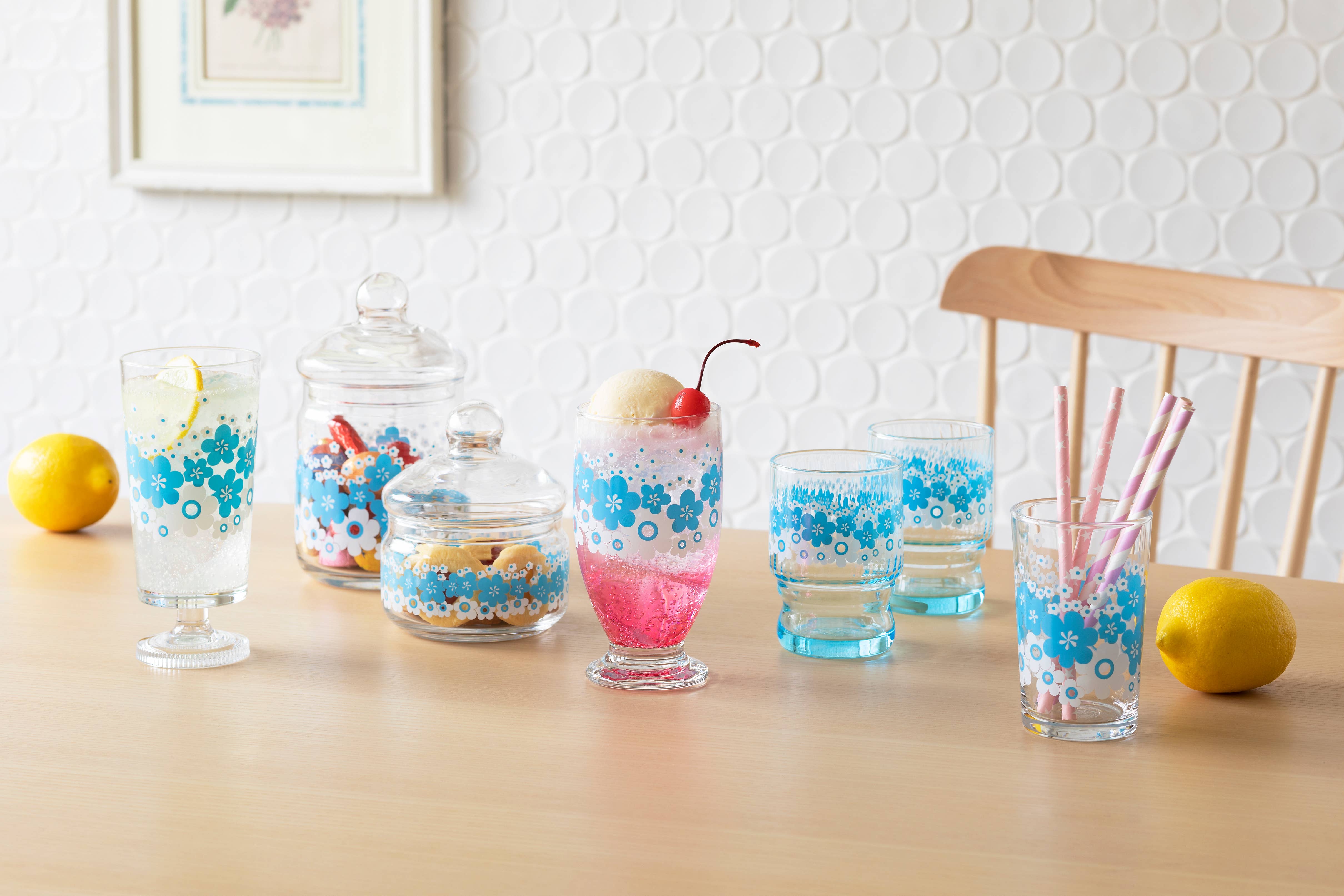 ADERIA - Wholesale Drinking Glass/Cup - ADERIA Retro | Pair Cups | 2 Pattern Options4