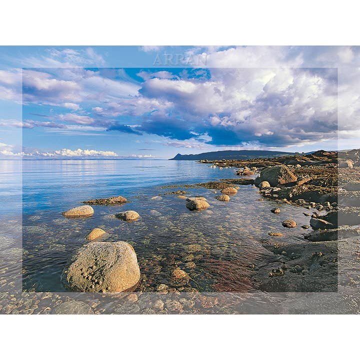 Biglietto di auguri grande Summer's Day Arran per la vendita all'ingrosso da parte di Island Blue Publishing