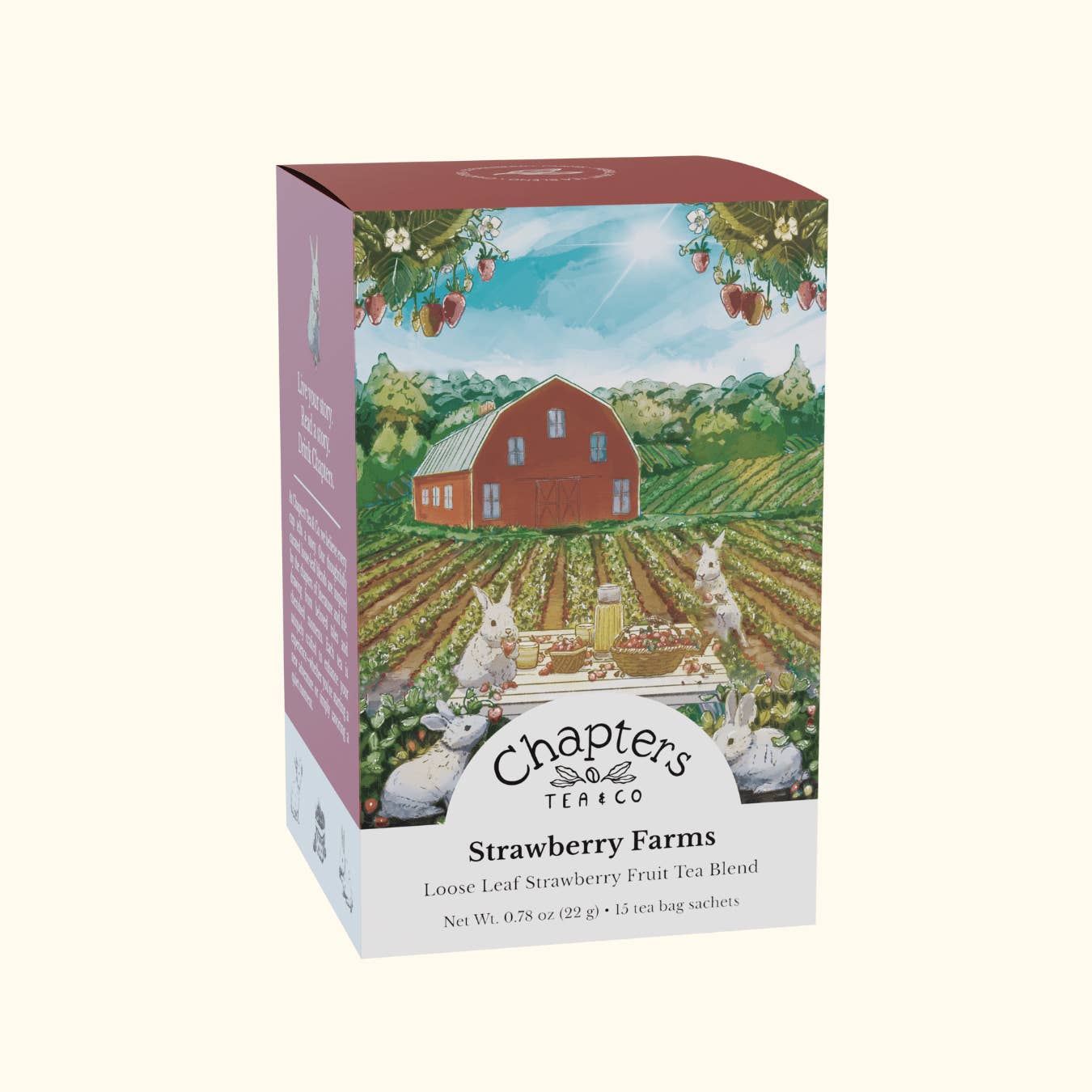 Chapters Tea & Company - Wholesale Tea Bags - Strawberry Farms Tea Bag Sachets