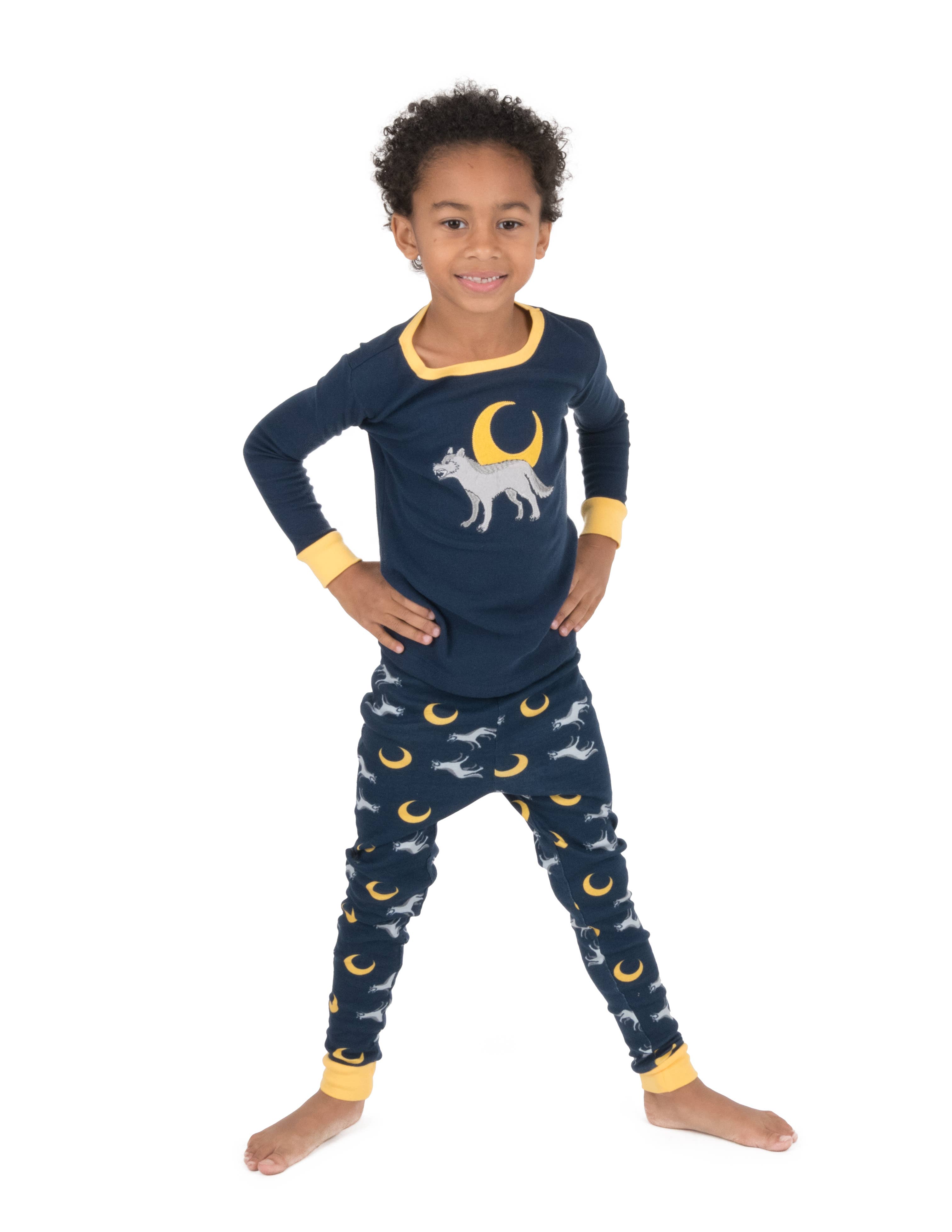 Leveret Pajamas - Wholesale Sleepwear Set - Kids - Kids Two Piece Cotton Pajamas Print Animals7