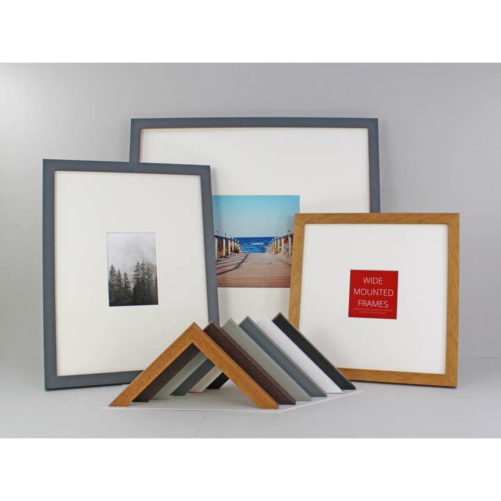 Ready Made Frames - Wide Mounts for wholesale by Photoframesandmore