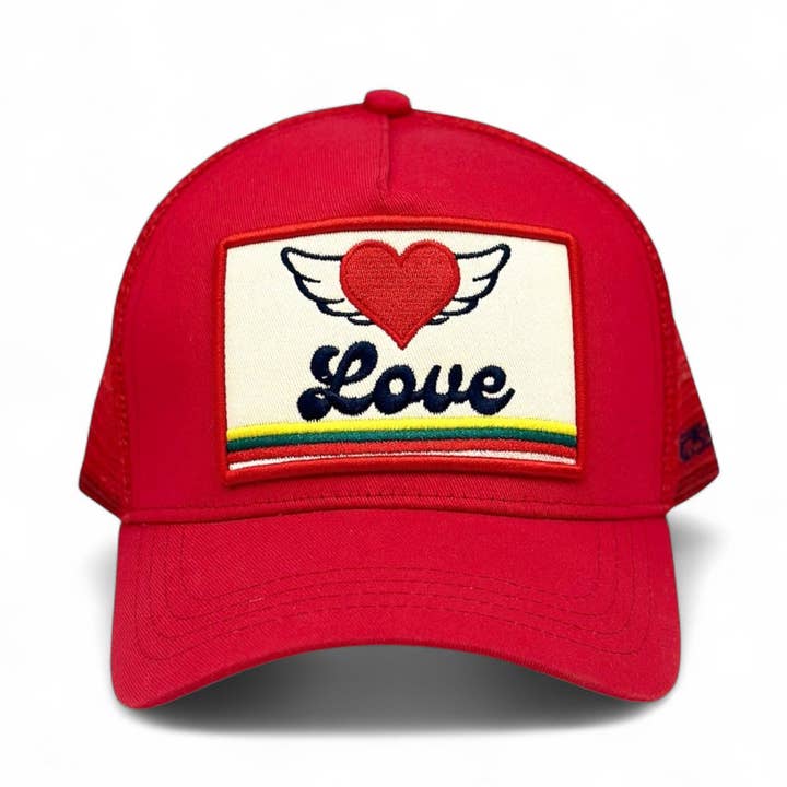 Love Wings Trucker - Red for wholesale by SOULBYRD