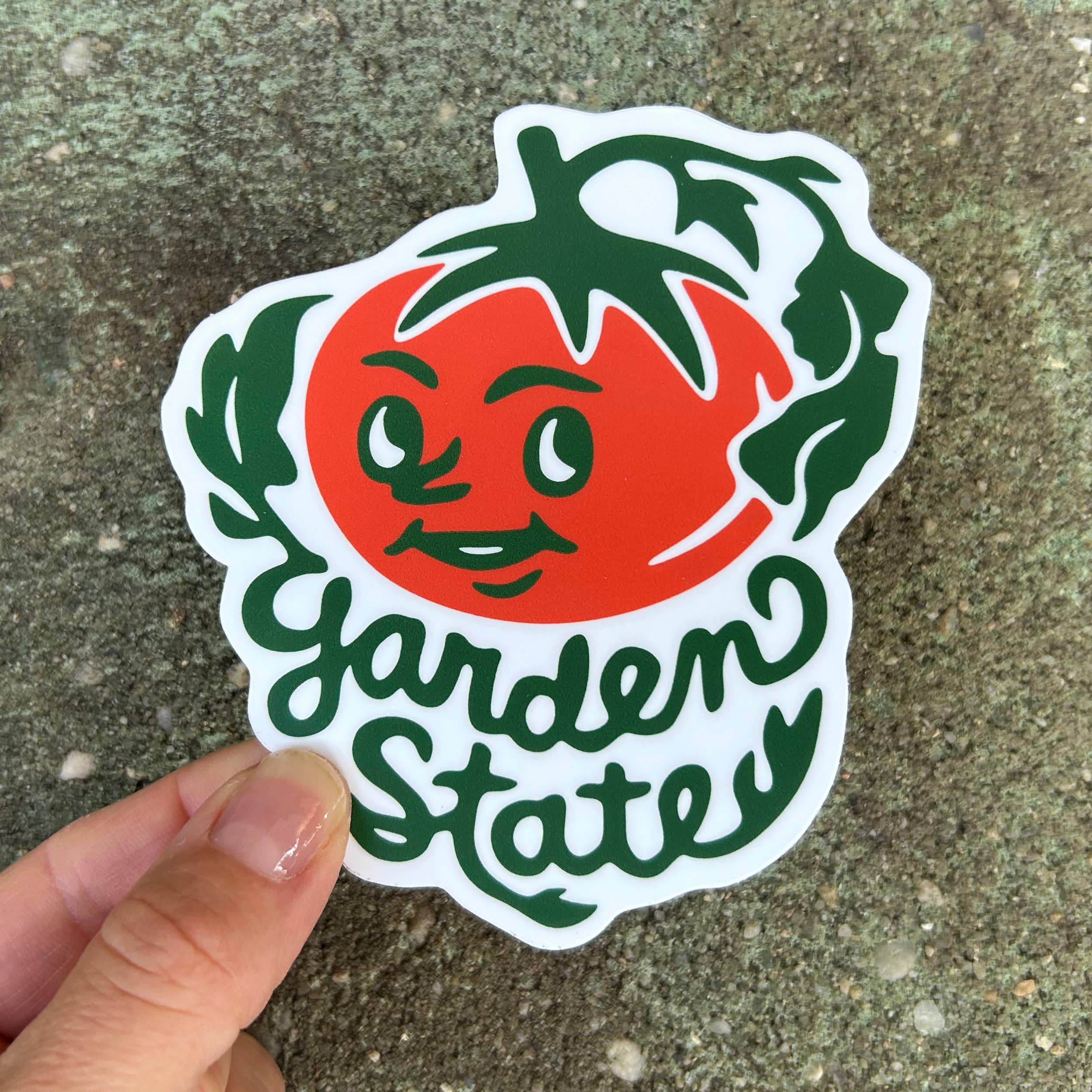 Fresh Fish - Vente Autocollant - Autocollant pour pare-chocs New Jersey Garden State Tomato/autocollant en vinyle5