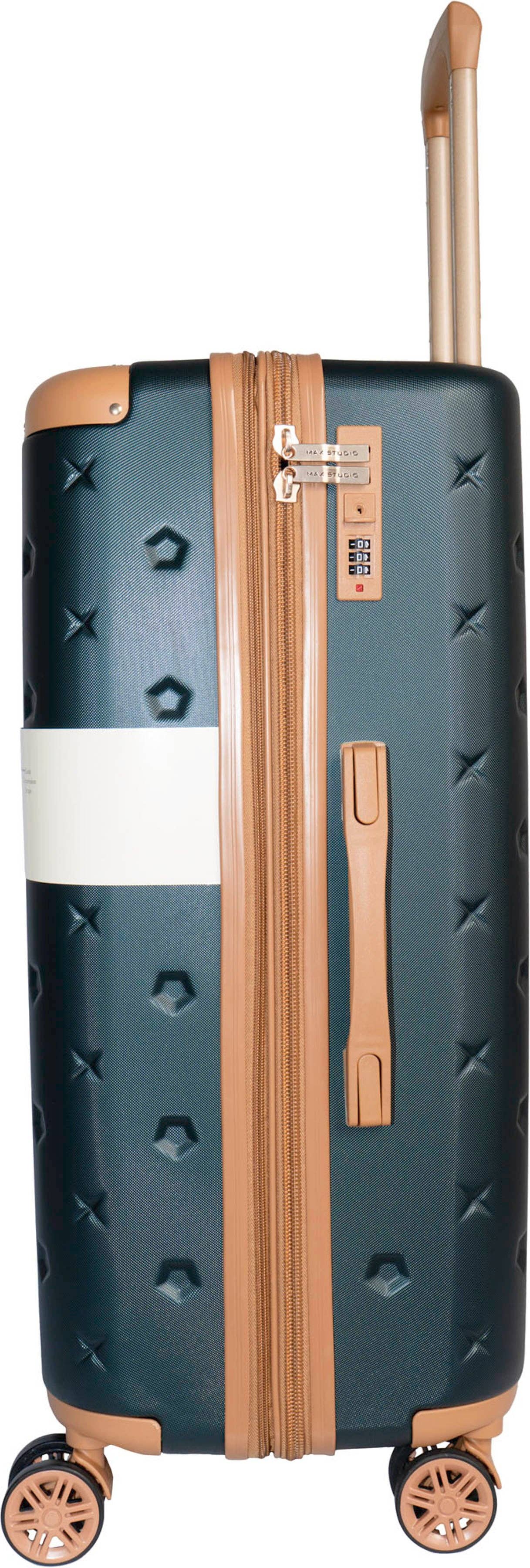 Magid – wholesale Luggage – Max Studio Hard Sided ABS 3-Piece The Bucharest  Luggage Set2