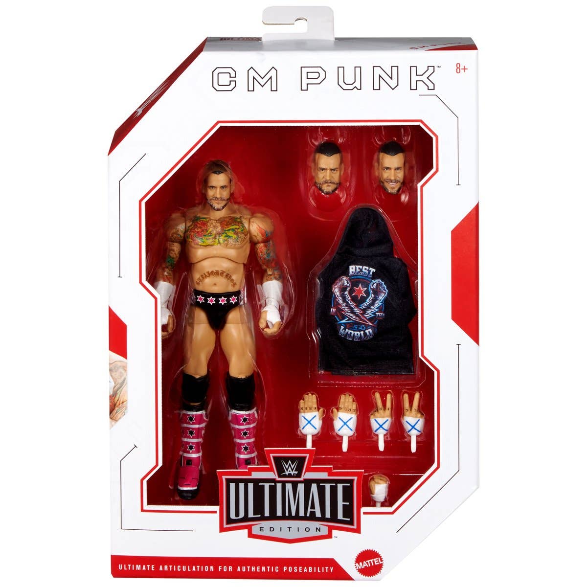 Entertainment Earth - Wholesale Figurine Toy - Kids - WWE Ultimate Edition Wave 27 CM Punk Figure6
