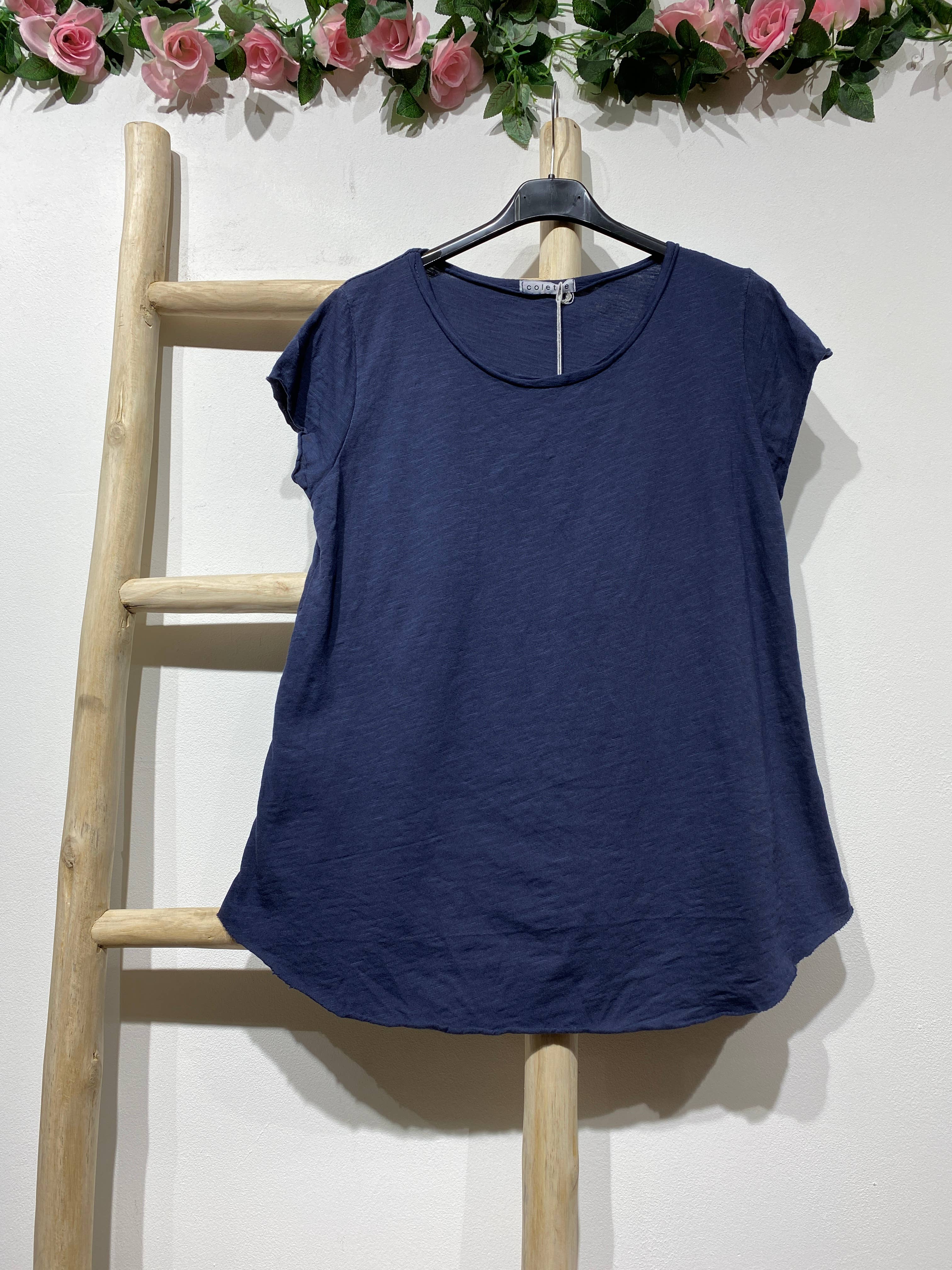 LINEN & COTTON HOUSE – Engroshandel T-shirt – til kvinder – Bomuld t-shirt med rund hals, basis 811711