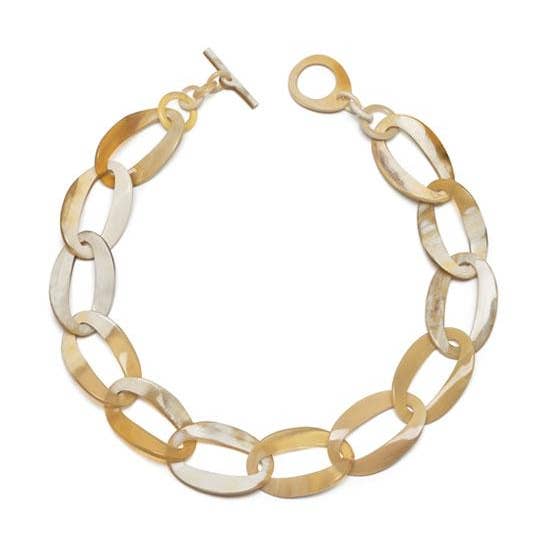 Vit Horn Curb-Länk smyckeshalsband present för kvinnor för wholesale av BRANCH JEWELLERY