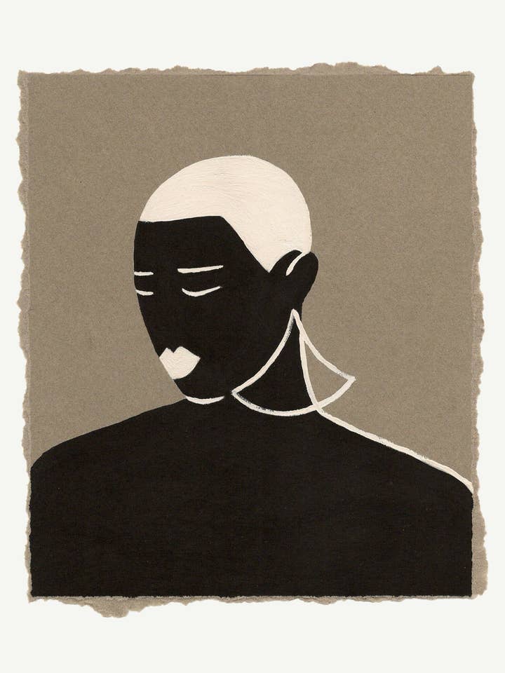 The woman with the earring. Original painting for wholesale by Heing