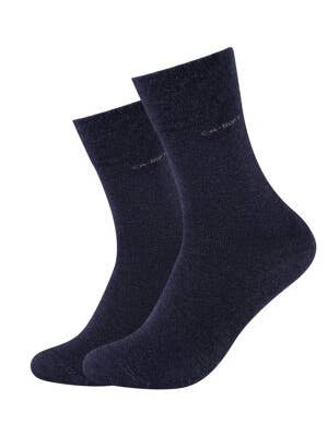 Calzini unisex CA-Soft 2p - Navy Melange per la vendita all'ingrosso da parte di camano