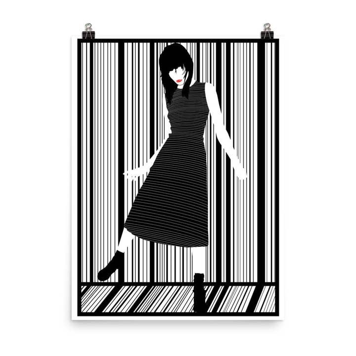 Elle The Fashionista Art Print for wholesale by Gavi Leveaux