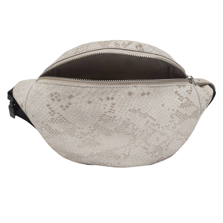 Assots London – wholesale Midjeväska - Dam – 'NOAH' naken Python orm läder Bum bälte väska8